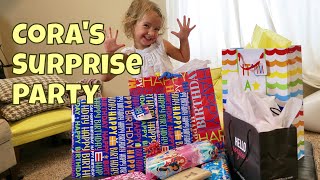 🎉CORAS SURPRISE BIRTHDAY  FAIL amp OPENING PRESENTS [upl. by Candida]