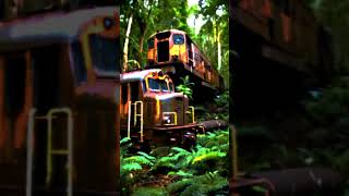 Train in Forest Abandoned ai generated [upl. by Irtimid456]