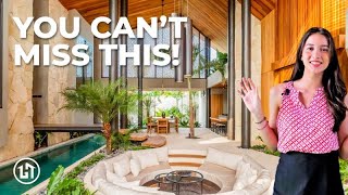 Touring Balis Best Home with Stunning Indoor Pool  Tropical Luxury Home Tour [upl. by Dovev]