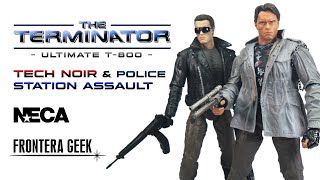 NECA Terminator Ultimate T800 TECH NOIR  POLICE STATION ASSAULT  Review en Español  Unboxing [upl. by Shira]