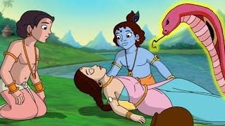 Krishna aur Balram  Giant Snake Attack  Cartoons for Kids in Hindi [upl. by Ahtilat859]