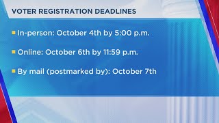 Voter registration deadlines [upl. by Pierre]