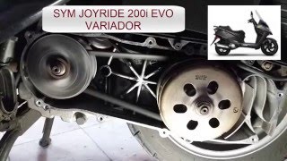 Variador Sym Joyride 200i Evo [upl. by Aynik520]