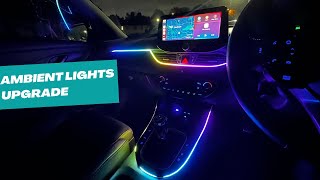 DIY Interior Upgrades for my PreFacelift I30N Fastback RGB Ambient Lighting Install [upl. by Retswerb607]