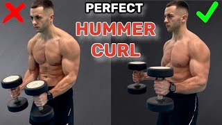 Dumbbell Hammer Curls Tutorial  CORRECT TECHNIQUE [upl. by Fatma]