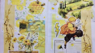 zenitsu demon slayer yellow scrapbook [upl. by Samira]