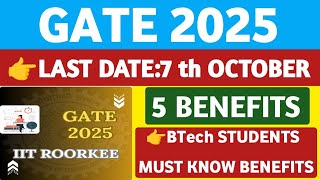 GATE 2025 Registration Last DateStudentUpdates247 [upl. by Eilahtan]