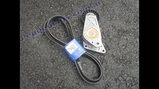 Changer le tendeur de courroie Peugeot 405 essence et accessoires [upl. by Einyaj392]