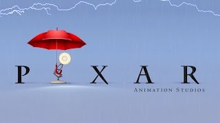 Pixar Lamp Carry Red Umbrella Under Rain Spoof Pixar Logo [upl. by Horten]