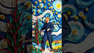 Van Gogh  Dancing through his iconic ‘Starry Night’ 🎨🖼️🖌️ [upl. by Andres]