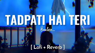 Tadpati Hai Teri Baatein Aur  Lofi  Reverb   Arijit Singh  Lyrics Hub [upl. by Levitan]