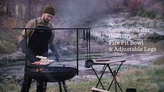 Meet the Cowboy Fire Pit Grill System [upl. by Finer]