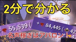 【アルビオンオンライン】2分で分かる‼︎アバロンでの名声経験値稼ぎについて解説 [upl. by Letch430]