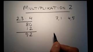 Multiplikation 2  decimaltal [upl. by Wendt]