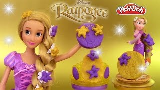 Pâte à modeler Scintillante Raiponce Accessoires Princesses Disney♥ Rapunzel Sparkle Play Doh [upl. by Elum]