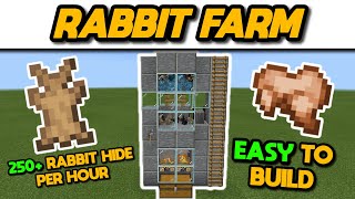 EASIEST Rabbit Farm Tutorial Java amp Bedrock  Minecraft 120 [upl. by Garibold]