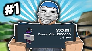 Road to LEVEL 1300 In Arsenal  Roblox Arsenal [upl. by Hoon]