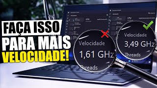 Como Aumentar Velocidade do Processador ou CPU sem Overclock   Tutorial Windows 10 e 11 [upl. by Gomar]