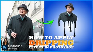 Dripping Effect in photoshop  Easy Photoshp Tutorials photoshoptoturial photoshop [upl. by Durston]