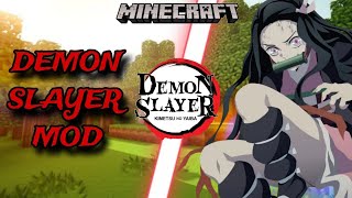 120  NEW BEST DEMON SLAYER MOD FOR MINECRAFT BEDROCK EDITION [upl. by Notsob]