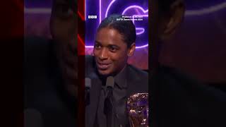 The award for best lead performance goes to Nadji Jeter SpiderMan2 BaftaGamesAwards Shorts [upl. by Gersham]