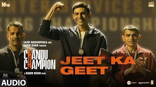 Chandu Champion Jeet Ka Geet Audio  Kartik Aaryan  Pritam Shaan Kausar Munir [upl. by Trilby]