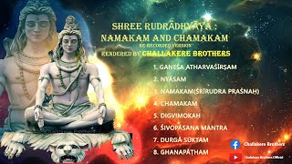 SHREE RUDRĀDHYĀYA  NAMAKAM AND CHAMAKAM  WITH NYĀSAM  RERECORDED VERSION  CHALLAKERE BROTHERS [upl. by Ryhpez]