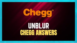 How To Unblur Chegg Answers 2024 [upl. by Adnawt]