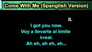 Come With Me Spanglish Version  Ricky Martin  New Karaoke  Karaoke 808 [upl. by Ylrad]