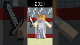 Evolution of Sword Fight  Minecraft Animation [upl. by Morganne]