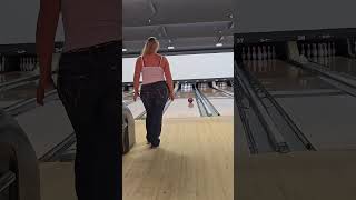 need a bowling coach asap wranglerjeans bowlingalley bowler blondes [upl. by Mihe]