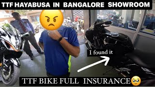 TTF HAYABUSA CAME TO BANGALORE SHOWROOM  FULL INSURANCE CLAM  I FOUND IT  TAMIL  QUADWICKVLOGS [upl. by Rezzani]