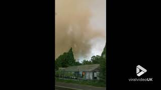 Tornado rips through Nettetal Germany  Viral Video UK [upl. by Ykroc]