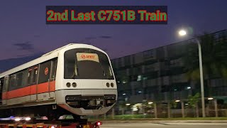 2nd Last Train of its kind KNS C751B SMRT TRAINS Transporting to the Scrapyard — C751B EMU 342 [upl. by Romona]