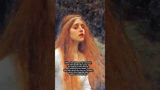 A Painting based on the poem The Lady of Shalott by Alfred Lord Tennyson history painting art [upl. by Kristina]