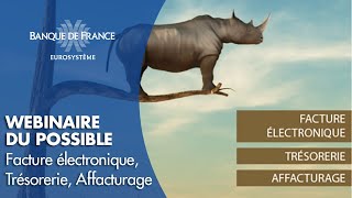 Facture Électronique Trésorerie Affacturage  Webinaire du possible  Banque de France [upl. by Kaela830]