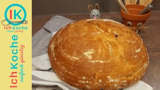 Osterbrot  saftig und fluffig  einfaches Rezept zum Nachbacken [upl. by Banks676]