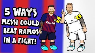 🥊MESSI vs RAMOS the fight🥊 El Clasico 2019 01 Highlights [upl. by Eeroc]