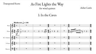 As Fire Lights the Way for woodwind quintet  Asher Lurie [upl. by Garceau356]