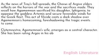 Summary and analysis of Agamemnon by Aeschylus [upl. by Vita]