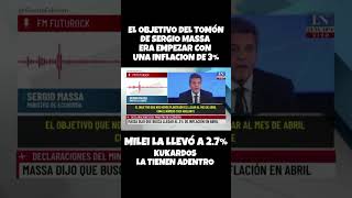 SERGIO TOMÓN MASSA QUERÍA UNA INFLACION DE 3 UXP MSSA CFK LLA VLLC milei2027 [upl. by Inahpit]