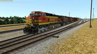 Run8 V3 Running BNSF HRRBBAR [upl. by Ellehsyt860]