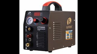 Lotos LTP5000D Plasma Cutter Pilot Arc Unboxing amp Setup [upl. by Oijres]