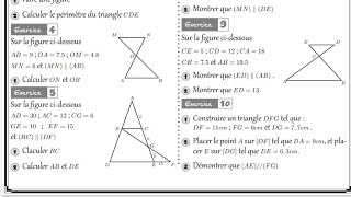 4️⃣ Série dexercices TOP 🏅 Théorème de Thalès 3ème Année Collège 3AC  أحسن سلسلة تمارين طاليس [upl. by Ajuna]