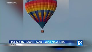 Hot Air Balloon Crash Lands Near I65 [upl. by Kendy979]