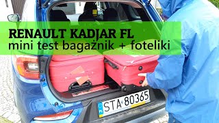 Renault Kadjar FL Facelift  test bagażnika amp foteliki samochodowe [upl. by Auhsuj]