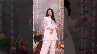 Pearle Ivory Floral Printed Silk Party Wear Salwar KameezNG1730 [upl. by Natiha]