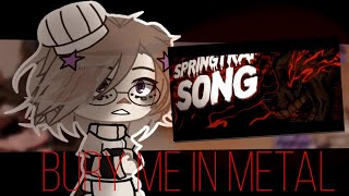 🇷🇺🇺🇲Реакция gacha life на Song SPRINGTRAP FNAF quotBURY ME IN METALquot [upl. by Scharf963]