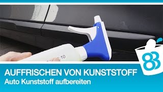 Auffrischen von KunststoffOberflächen  Auto Kunststoff aufbereiten mit Koch Chemie Plast Star [upl. by Ramma]