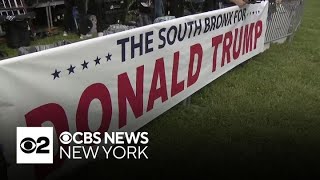 South Bronx is gearing up for former President Trumps rally [upl. by Ahsilahs]